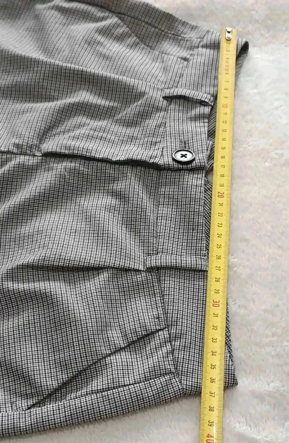 Mini short de cuadros gris Talla 36 – photo 7